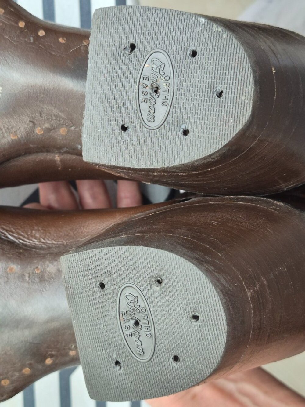 Sanders 16" Tall Western Cowboy Boots Decorative Stitching Handcrafted Men's 9 B - Picture 10 of 16